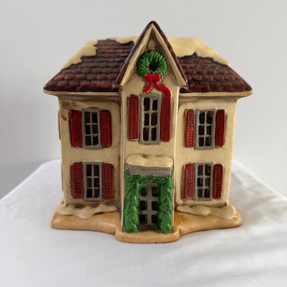 Lefton Other - Vintage Lefton 1986 Geo Z Colonial Village McCauley House Lighted Ceramic